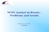 MTPL market in Russia : Problems and trends March 3 rd - 4 th, 2013 Istanbul 1 Russian Association of Motor Insurers.
