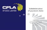Administration of payment claim Magda Kariņa Central Finance and Contracting Agency, Senior Expert, Programme Management and Supervision Department 01.-