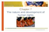 C hapter 7 The nature and development of human rights.