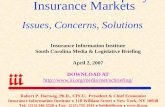 South Carolina Property Insurance Markets Issues, Concerns, Solutions Robert P. Hartwig, Ph.D., CPCU, President & Chief Economist Insurance Information.