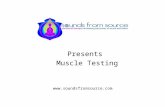 Presents Muscle Testing .