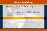 1 Human Trafficking “The ladies saw hell's slavery pit.” --Rick Casey Human Trafficking – or Laura Blackburn & Ann Herbage League of Women Voters of the.