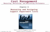 © John Wiley & Sons, 2011 Chapter 8: Measuring and Assigning Support Department Costs Eldenburg & Wolcott’s Cost Management, 2eSlide # 1 Cost Management.