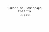 Causes of Landscape Pattern Land Use. Land Use: Human employment of the land- settlement, cultivation, pasture, rangeland, recreation, forestry, etc.