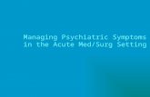 Managing Psychiatric Symptoms in the Acute Med/Surg Setting.