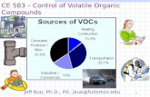 1 CE 583 – Control of Volatile Organic Compounds Jeff Kuo, Ph.D., P.E. jkuo@fullerton.edu.