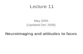 Lecture 11 May 2005 (Updated Dec 2006) Neuroimaging and attitudes to faces.