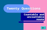 Twenty Questions Countable and uncountable nouns.