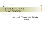 SAFETY IN THE CLASSROOM General Woodshop Safety Part I.