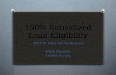 150% Subsidized Loan Eligibility 2013 Tri-State Fall Conference Angie Hovatter Andrew Harvey.