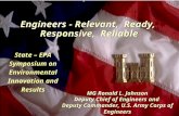 Engineers - Relevant, Ready, Responsive, Reliable MG Ronald L. Johnson Deputy Chief of Engineers and Deputy Commander, U.S. Army Corps of Engineers MG.