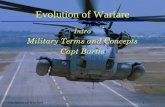 Evolution of Warfare1 Intro Military Terms and Concepts Capt Bartis.