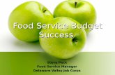 Food Service Budget Success Steve Peck Food Service Manager Delaware Valley Job Corps.