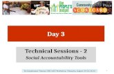1 Day 3 Technical Sessions - 2 Social Accountability Tools Dr. Gopakumar Thampi. SDC/ACC Workshop. Thimphu, August 20-23, 2013.