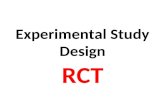 Experimental Study Design RCT. EXPERIMENTAL Exposure manipulated by Investigator DescriptiveAnalytic Exposure NOT manipulated by Investigator OBSERVATIONAL.