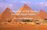 Calendar of the Gods Ancient Egypt Edition By Claire Swanston.