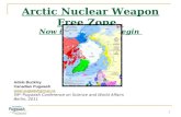 1 Arctic Nuclear Weapon Free Zone Now is the time to begin Adele Buckley Canadian Pugwash  59 th Pugwash Conference on Science and World.