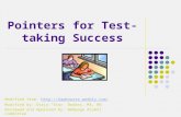 Pointers for Test-taking Success Modified from:  / / Modified by: Staja “Star” Booker, MS, RN Reviewed.