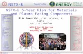 NSTX-U NSTX-U PAC-33 – Materials and Plasma-Facing Components Research Plan 1 NSTX-U 5-Year Plan for Materials and Plasma Facing Components M.A Jaworski,