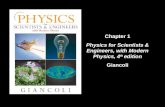 Copyright © 2009 Pearson Education, Inc. Chapter 1 Physics for Scientists & Engineers, with Modern Physics, 4 th edition Giancoli.