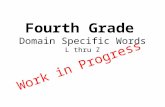 Fourth Grade Domain Specific Words L thru Z Work in Progress.