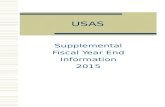 USAS Supplemental Fiscal Year End Information 2015.