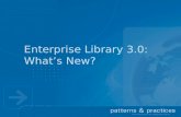 Enterprise Library 3.0: What’s New?. The Story So Far…  Application Blocks are reusable, extensible source-code components that provide guidance for.