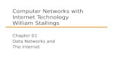 Computer Networks with Internet Technology William Stallings Chapter 01 Data Networks and The Internet.