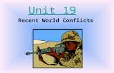 Unit 19 Recent World Conflicts. True/False Israel is a country created for Jews There is peace between Israel and its bordering Arab countries The Palestinian.