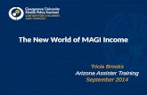 The New World of MAGI Income Tricia Brooks Arizona Assister Training September 2014.
