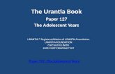The Urantia Book Paper 127 The Adolescent Years Paper 127 -The Adolescent Years.