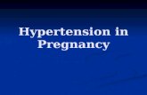 Hypertension in Pregnancy. Etiology & Definition Complicates 10-20% of pregnancies Complicates 10-20% of pregnancies Elevation of BP ≥140 mmHg systolic.