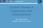 Current Trends in Inspection and Enforcement Neil Hope-Collins Prospect HSE Branch Chair.