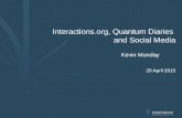 Interactions.org, Quantum Diaries and Social Media Kevin Munday 20 April 2015.