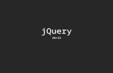 JQuery 10/21. Today jQuery Some cool tools around the web JavaScript Libraries Drawing libraries HTML Frameworks Conventions