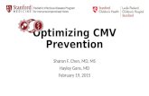 Optimizing CMV Prevention Sharon F. Chen, MD, MS Hayley Gans, MD February 19, 2015.