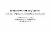 Treatment of self-harm A review of the present state of knowledge Lars-Gunnar Lundh Department of Psychology Lund University.