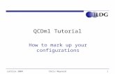 Lattice 2004Chris Maynard1 QCDml Tutorial How to mark up your configurations.