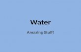 Water Amazing Stuff!. 1. Water is a Polar Molecule! Like the earth has poles, so a water molecule has “poles”. It has positive and negative poles. This.