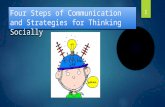 Four Steps of Communication and Strategies for Thinking Socially 1.