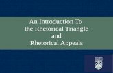 An Introduction To the Rhetorical Triangle and Rhetorical Appeals