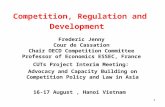 1 Competition, Regulation and Development CUTs Project Interim Meeting: Advocacy and Capacity Building on Competition Policy and Law in Asia Frederic Jenny.
