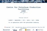 Centre for Petroleum Production Facilities CPPF SINTEF / MARINTEK / IFE / IRIS / UiS / NTNU In co-operation with the petroleum industry Copyright CPPF.