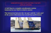 AERODYNAMICS OF RACING YACHT: APPLICATIONS A Sail Boat is a complex aerodynamic system immersed in two fluid in relative motion The interaction between.