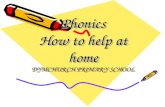 Phonics How to help at home DYMCHURCH PRIMARY SCHOOL.