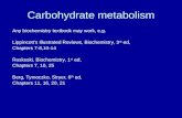 Carbohydrate metabolism Any biochemistry textbook may work, e.g. Lippincott’s Illustrated Reviews, Biochemistry, 3 rd ed, Chapters 7-8,10-14 Roskoski,