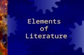 Elements of Literature. Types of Characters:  Protagonist – the main character in the story (often the “good guy”)  Antagonist – The person or force.