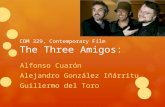 COM 329, Contemporary Film The Three Amigos: Alfonso Cuarón Alejandro González Iñárritu Guillermo del Toro.