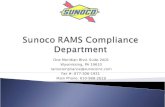 One Meridian Blvd. Suite 2A01 Wyomissing, PA 19610 ramscompliance@sunocoinc.com Fax #: 877-306-1931 Main Phone: 610-988-2619.