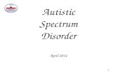 Autistic Spectrum Disorder April 2014 1. Triad RIGIDITY OF THOUGHT & BEHAVIOUR SOCIAL COMMUNICATION LANGUAGE & COMMUNICATION Autism Spectrum Triad Of.